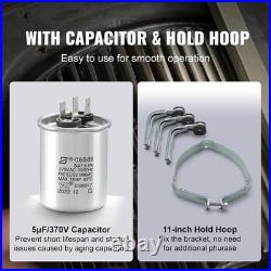 1/3HP Furnace Blower Motor, 110/120V, 4.4A, 1075RPM, 48 Frame, 5.2 Shaft Length