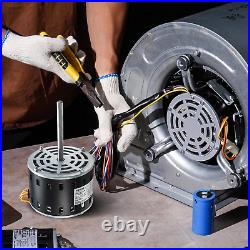 1/3HP Furnace Blower Motor, 110/120V 4.4Amps, 1075RPM 4 Speeds, CWithCCW Rotation