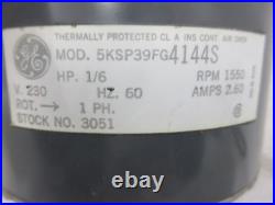1/6 HP Ge 3051 5ksp39fg4144s Furnace Blower Motor 1550 RPM 230v Nos
