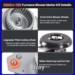 318984-753 HC21ZE117 Furnace Draft Inducer Blower Motor Assembly, Compatible wit