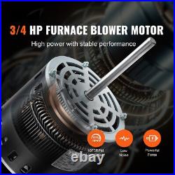 3/4HP Furnace Blower Motor 208-230V 3.85A 1075RPM 5 Speeds CWithCCW Rotation