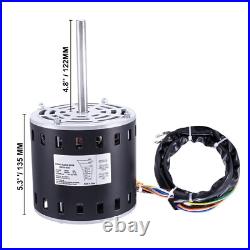 3/4HP Furnace Blower Motor 208-230V 3.85A 1075RPM 5 Speeds CWithCCW Rotation