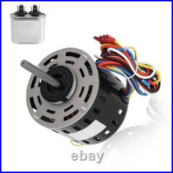 4-Speed Furnace Blower Motor 1/3 HP 115V 1075 RPM Fits For GE & Trane MOT18948