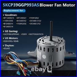 5KCP39GGP993AS Blower Fan Motor 1/3 HP 203-230V 1075RPM 2-Speed