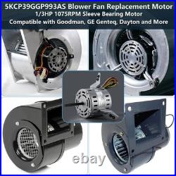5KCP39GGP993AS Blower Fan Motor 1/3 HP 203-230V 1075RPM 2-Speed