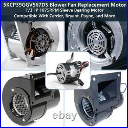 5KCP39GGV567DS Furnace Blower Motor 1/3 HP 115V 1075RPM 3-Speed For GE