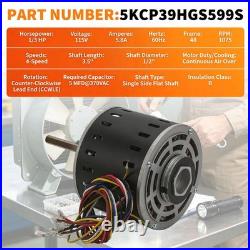 5KCP39HGS599S Furnace Blower Motor for GE & Trane, 1/3 HP, 115V, Durable