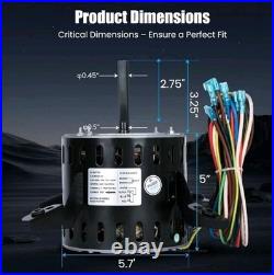 5KCP39LGV569BS Replacement Blower Motor 1/2HP 1075RPM 3SPD 115V HC43TE113