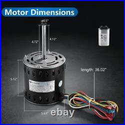 5KCP39PGS171S Blower Fan Motor 3/4 HP 115V 1075RPM 4-Speed, Furnace Blower Fan
