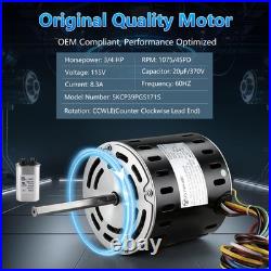 5KCP39PGS171S Blower Fan Motor 3/4 HP 115V 1075RPM 4-Speed, Furnace Blower Fan