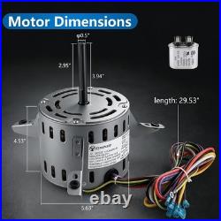 60L2101 Blower Fan Motor 1/3 HP 115V 1075RPM 4-Speed Replaces Lennox 60L21