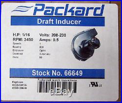66649 Draft Inducer Furnace Blower Motor for Carrier 48GS400106 48GS400649
