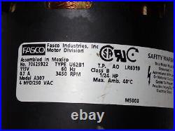 70625922 A307 Fasco Furnace Draft Inducer Blower Motor USED