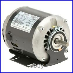 8100 Nidec 1/3 hp 1725 RPM 48 Frame 115V Belt Drive Furnace Motor