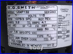 AO Smith 324P132 Furnace Blower Motor 1/4HP 1075RPM 1PH 3SPD 115V FDL1026 AO Smith 324P132 Furnace Blower Motor 1/4HP 1075RPM 1PH 3SPD 115V FDL1026