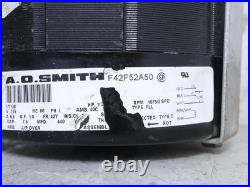A. O. Smith F42F52A50 Furnace Blower Motor 1/3HP 115V 1075RPM 2SPD 177128 CCWLE A. O. Smith F42F52A50 Furnace Blower Motor 1/3HP 115V 1075RPM 2SPD 177128 CCWLE