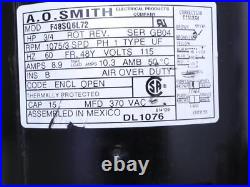 A. O. Smith F48SQ6L72 Furnace Blower Motor 3/4HP 115V 1075RPM 3SPD 1PH DL1076