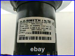 A. O. Smith JF1H131N HC30CK234 Draft Inducer Blower Motor Assembly used #MA104