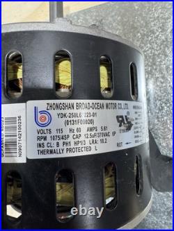 BROAD OCEAN YDK-250L63223-01 Furnace Blower Motor 115V 1/3HP 4SPD 0131F00020 BROAD OCEAN YDK-250L63223-01 Furnace Blower Motor 115V 1/3HP 4SPD 0131F00020
