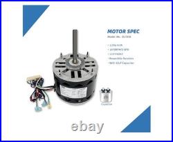Blower Motor 1/2 HP 1075 RPM 3 Speed 115V DL1056 Furnace HVAC Fan Motor