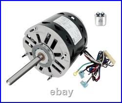 Blower Motor 1/2 HP 1075 RPM 3 Speed 115V DL1056 Furnace HVAC Fan Motor