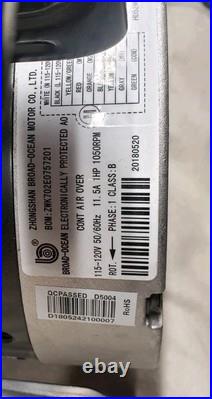 BroadOcean ECM Furnace Blower Motor and Module ZWK702E0757201 Used-tested-works