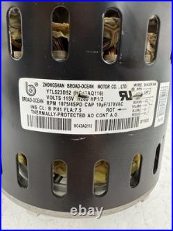 Broad Ocean Y7L623D52 Furnace Blower Motor 1/2HP 115V 4SPD 1075RPM HC43AQ116