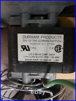 Carrier DURHAM PRODUCTS HC23UZ120 Furnace Draft Inducer Blower Motor 3300rpm