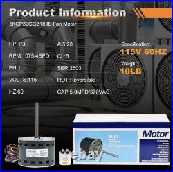Carrier Furnace Blower Fan Motor 5KCP39GGZ183S 1/3HP 115V 218AS 79 Ag