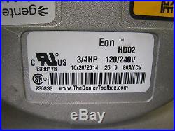 Carrier Genteq Eon HD02 5SDA39RLV5313 HD46AE122 3/4 HP ECM Furnace Blower Motor