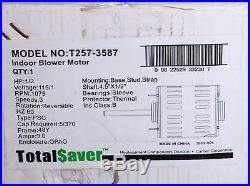 Carrier Total Saver Oem Indoor Furnace Blower Motor (t257-3587)