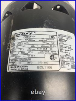Century BDL1106 Furnace Blower Motor F48SS6V24