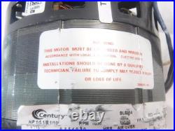 Century Furnace Blower Motor 3 Speed 1050 RPM 115V 42 Frame 1/2 Shaft SEE DES