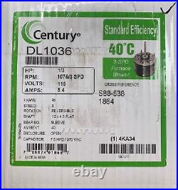 Century Furnace Blower Motor DL1036 5KCP39HGDD696S 1/3HP 115V 5.4A #8204