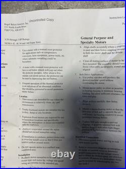 Century Furnace Blower Motor F48H15A01 208-230V 2.0A Thermally Protected