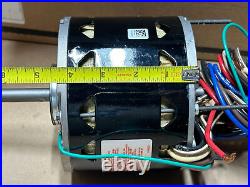 Century RAL1024 HVAC Blower Motor 1/4HP 115V 1625RPM 48Y Double Dual Shaft