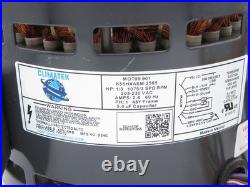 ClimaTek Furnace Blower Motor 1/3 HP 1075 RPM 208/230V MOT99 901 (Shaft Grind)