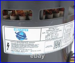ClimaTek Furnace Blower Motor 1/3 HP 1075 RPM 208/230V MOT99 901 (Shaft Grind)