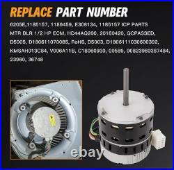 ECM X-13 Furnace Blower Motor 1/2HP 230V 1050RPM 6205E for Trane Carrier ICP