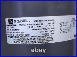 EMERSON K55HXBLW-6108 Furnace Blower Motor 3/4HP 900RPM 4SPD 115V HQ1008619EM