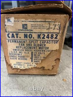 EMERSON K55HXDJM-7081 Furnace Blower Motor 1/3HP 1075RPM 3SPD 115v EMERSON K55HXDJM-7081 Furnace Blower Motor 1/3HP 1075RPM 3SPD 115v
