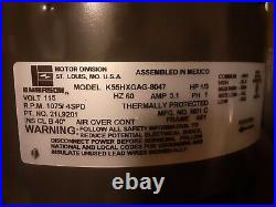 EMERSON K55HXGAG-8047 Furnace Blower Motor 1/3HP 1075RPM 4SPD 115V 21L9201 A6T5