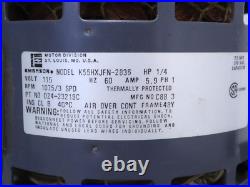 EMERSON K55HXJFN-2836 Furnace Blower Motor 115V 1/4HP 1075RPM 3SPD 024-23219C