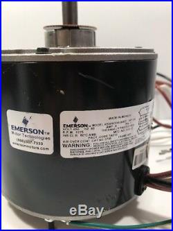 EMERSON K55HXTDS-8457 Furnace Blower Motor 1/4HP 460V 1075RPM 1PH. 8A 60Hz 48Y