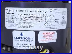 EMERSON K55HXWML-1257 Furnace Blower Motor 1/3HP 208-230V 1075RPM 3SPD 1972