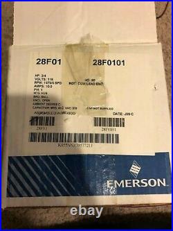 Emerson 28F01 28F0101 3/4HP 115V 60Hz 10A Lennox Furnace Blower Motor