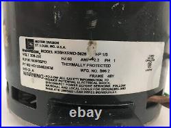 Emerson Furnace Blower Motor 1/3 HP K55HXRMD-5628 1054629 208-230 V used #MC563
