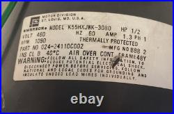 Emerson, K55HXDPZ-3080, Furnace Blower Motor 1/2HP 460V 1090RPM Emerson, K55HXDPZ-3080, Furnace Blower Motor 1/2HP 460V 1090RPM