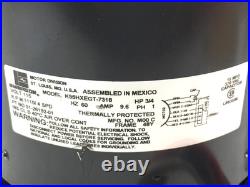 Emerson K55HXEGT-7318 Furnace Blower Motor 3/4HP 1110 4 SPD RPM 115V used CMP251