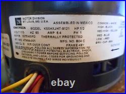 Emerson K55hxjht-9121 47464-001 Furnace Blower Motor 1/3hp 1075rpm 4spd